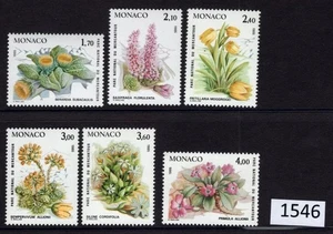 (1546) Monaco Scott 1466-1471 Flowers, set of 6 - Picture 1 of 1