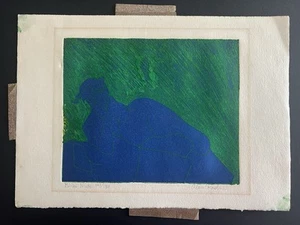 Postmodern Art, Blue Figure ~ Signed Lithograph #121/130 ~ Alan Koslin (b. 1942) - Picture 1 of 10