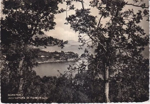 Maratea Insenatura Di Fiumicello - viaggiata grande bianco e nero c francobollo - Picture 1 of 2