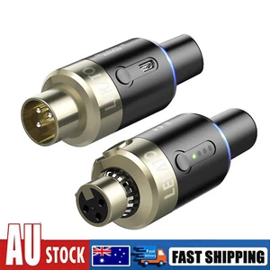 LEKATO Microphone Transmitter Receiver Wireless System 5.8GHz Plug On XLR MW-1 - Picture 1 of 11