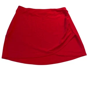 Quince Active Short Skirt Sz XL Pull On Asymmetric Stretch Elastic Waist Ruched - Picture 1 of 4