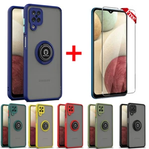 For Samsung Galaxy A72 5G Silicone Case Holder Ring Cover+Screen Protector - Picture 1 of 29