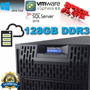 Dell PowerEdge T620 2x Xeon E5-2690 2.90Ghz 16-CORE 128GB DDR3 8x1TB SAS 10K 2.5 - Picture 1 of 11