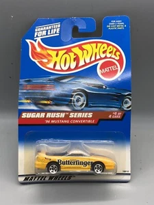 HOT WHEELS #18810 '96 Mustang Convertible "Sugar Rush Series" Butterfinger NOS - Picture 1 of 4