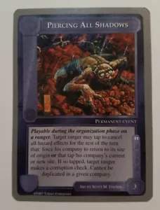 MIDDLE-EARTH CCG MECCG THE BALROG PIERCING ALL SHADOWS MEBA GREY BORDER REPRINT - Bild 1 von 2