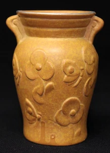Jarrón de cerámica pequeño vintage ELBRO Quebec Canadá, flores mariposas de 3 1/2" de alto - Imagen 1 de 8