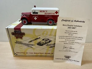 Scatola fiammiferi YYM 38058 GMC Van 1937 ""Mercy Hospital - Foto 1 di 5