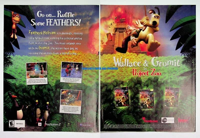 Wallace and Gromit in Project Zoo Bam! Ent 2003  Print Magazine Ad Poster ADVERT - Image 1 of 4