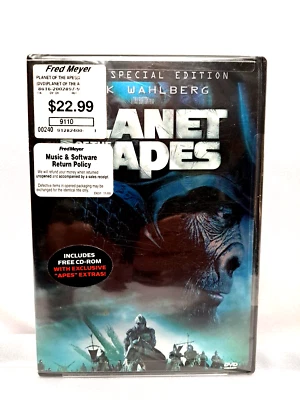 Planet Of The Apes DVD 2001  2 Disc Special Edition Mark Wahlberg Movie NEW!! - Image 1 of 4