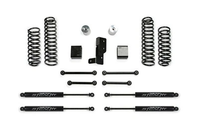 Kit de elevación deportiva Fabtech de 3" sistema amortiguadores sigilosos para Jeep Wrangler JL 4x4 4 puertas Foto 1 de 2