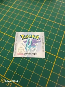 Etiquette - Stickers De Remplacement Pokemon Version Cristal ( brillant ) - Picture 1 of 2
