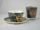 Tasse, Untertasse und Teelichthalter/Teelicht  im Set, DIE MUSIK, Gustav Klimt