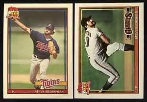 1991 Topps Tiffany Steve Bedrosian #6T #125 PAIR
