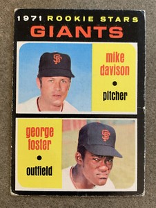 1971 Topps #276 Mike Davison/George Foster Giants Rookies