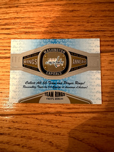 WASHINGTON CAPITALS 2013~14 O~Pee~Chee Team Rings card #R-29 MINT