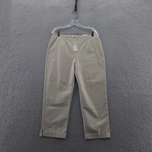 NWT Chicos Womens Serene Stretch Cropped Pants 1 Size 8 Beige Ultimate Fit - Picture 1 of 19