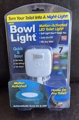 全新 LED 厕所碗 夜灯 智能运动 已激活 电视上看到 全新 — 第 1/2 张图片