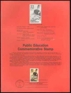 US. SP705. 2159. 22c. Public Education. Souvenir Pages.1985 - Picture 1 of 1