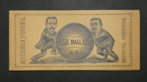 1887 International League Rochester Maroons Baseball Spielplan Top Zustand - Bild 1 von 12