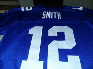 NY Giants #12 Authentic Reebok Blue Painted Jersey NFL Youth L 14/16 - Picture 1 of 11
