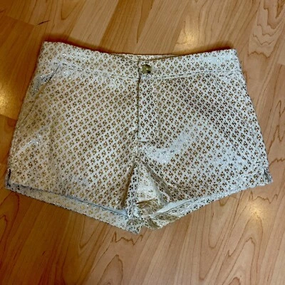 Pantalón Corto Mujer Abercrombie & Fitch-Holiday, Oro Rosa Estampado Marfil 25/0 (0201 Foto 1 de 4