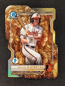2021 Bowman Heston Kjerstad SSP Die-Cut Insert Prospectors Gold 21/49 - Bild 1 von 3