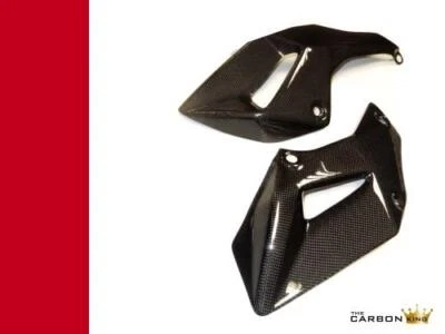 DUCATI MULTISTRADA 1200/1200S SARTENES DE CARBONO LATERALES 2010-14 FIBRA DE TEJIDO LISO Foto 1 de 3