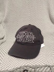 Star Wars The Force Awakens Strapback Hat Cap Black Sci Fi Movie Film Logo - Picture 1 of 5