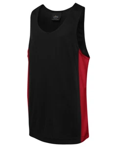 Podium Teamwear The Essential Sport Slim Fit Kids Sports Casual Singlet Quick Dr - Picture 1 of 16