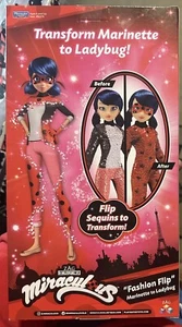 Poupée à rabat à mode miraculeuse marinette à coccinelle Zag Heroez neuve - Photo 1/2
