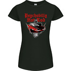 Psychobilly Hot Rod Hotrod Dragster Womens Petite Cut T-Shirt