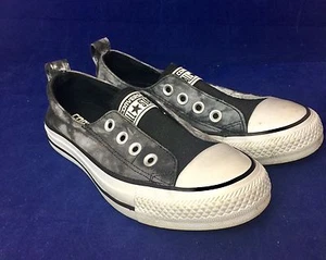 Converse All Star Unisex Gr. 5 (UK 3) Sneaker ohne Schnürung schwarz grau weiß - Bild 1 von 6