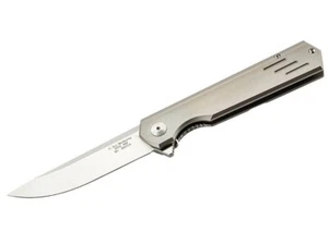 HERBERTZ CUCHILLO DE BOLSILLO PLEGABLE DE UNA MANO / ACERO INOXIDABLE / TITANIO / BLOQUEO DE MARCO - Imagen 1 de 2