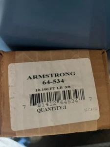 Armstrong 64-534 10-100 FUSS-PFUND 3/8" DIGITALER ELEKTRONISCHER DREHMOMENTSCHLÜSSEL + GEHÄUSE - Bild 1 von 2