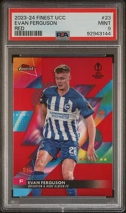 2023-24 Topps Migliori Competizioni UEFA per Club Evan Ferguson #23 Rosso 5/5 PSA 9 - Foto 1 di 2