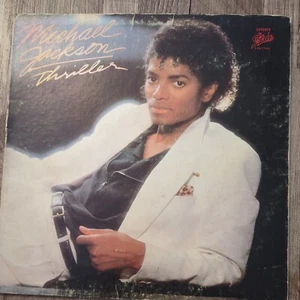 Michael Jackson Thriller 1982 Epic Records QE 38112 Gatefold Vinyl LP w/ Insert - Picture 1 of 6