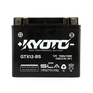 BATTERIA KYOTO GTX12-BS 12V 10AH AGM CCA 130 APRILIA SPORT CITY 250 2006-2009 - Imagen 1 de 2