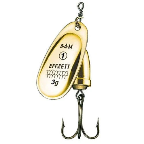 DAM Effzett Executor Gr. 1 / 3g Spinner Natural 3D Gold Kunstköder - Bild 1 von 1