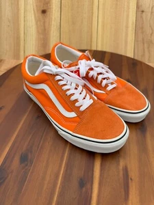 Vans Ward Partial Suede Sneakers Men's Size 9 Women's 10.5 Orange Skate Shoes - Picture 1 of 10