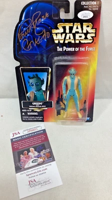 Figura de Greedo de Star Wars firmada autografiada por Paul Blake certificado por la JSA ENVÍO GRATUITO Foto 1 de 4