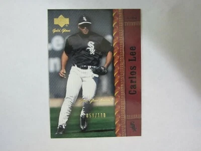 2001 Gold Glove Limited # 37 Carlos Lee Card (B19) White Sox # 59 of # 100 - Image 1 of 2