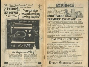 1977 SOUTHWEST IOWA FARMERS EXCHANGE NEWSLETTER WINTERSET CRESTON LENOX RINGGOLD - Picture 1 of 3