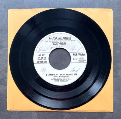 EP Elvis Presley / Jean Chapel - Love Me Tender  - US RCA DJ-7 Promo - Bild 1 von 2