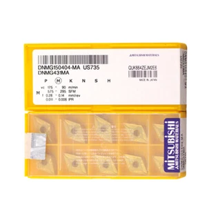 MITSUBISHI DNMG150404-MA US735 Carbide Inserts CNC⊕IK - Picture 1 of 4