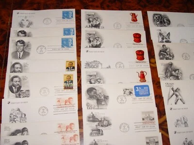 RARE VINTAGE 1979 LOT OF 51 US STAMPS, FIRST DAY ISSUE COVERS DESIGNED ENVELOPS - Image 1 of 4