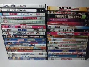 Lot Of 35 Hit Comedy Dvds- Knocked Up, Role Models, Semi Pro,,please See Photos! - Picture 1 of 16