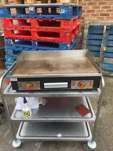 2 burner Griddle 13 amp 2x electric commercial counter top griddle 73 cm Tansk - Picture 1 of 7