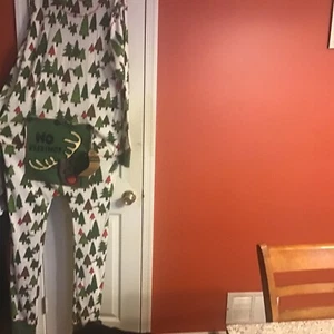 Lazy One Adult Large Flapjack Pajamas “No Peeking" Flap Reindeer Xmas Trees 2xL - Picture 1 of 7