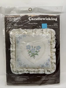 Charmin Morning Glory Pillow Heart Candlewicking Kit 14"x14" Country Core 2927 - Picture 1 of 11