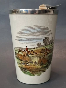 Copland Spode England Gone Away Cocktailmixer mit Sterling 925 Silbermontierung - Bild 1 von 9